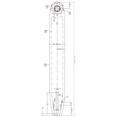 Timco 3/8" 1,3mm 14" steel flange
