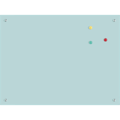 Stazo magnetic glass white board