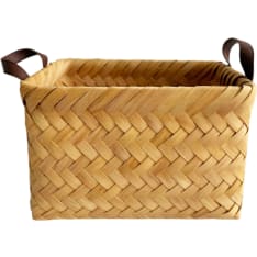 Aina Verso woven wooden basket