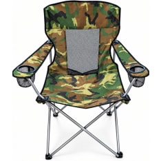 Out-Zone Camo XL retkituoli juomatelineellä