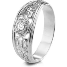 Lumoava Metsäkukkia white gold ring