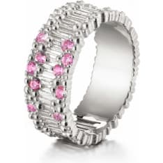 Lumoava Tiara Vihkari white gold sapphire ring