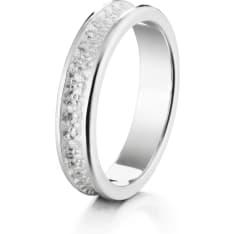 Lumoava Kätkö white gold ring