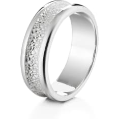 Lumoava Kätkö white gold ring