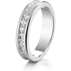 Lumoava Kätkö white gold ring
