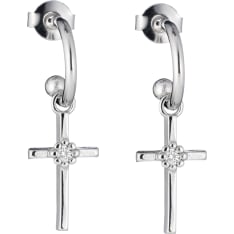 Lumoava Daisy risti korvarenkaat