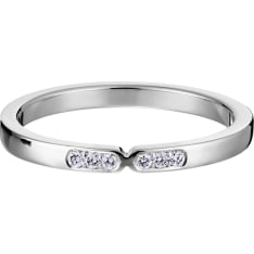 Lumoava Yhdessä valkokulta timanttisormus
