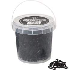 Wahlsten mane plaiting bands ca 1500pcs/bucket black