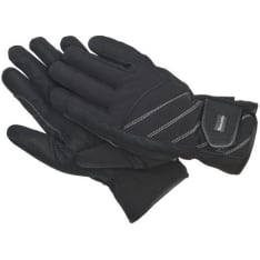 Wahlsten black knitted riding gloves