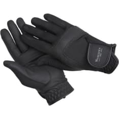 Wahlsten Black Glitter Stripe Riding Gloves
