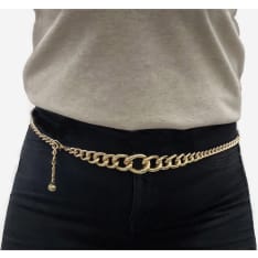 Veniz Gold-Coloured Tapering Chain Belt