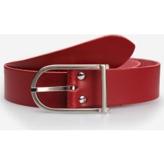 Veniz 35mm Red Leather Belt