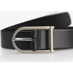 Veniz black leather belt