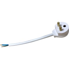 Opal grounded lamp plug with cord