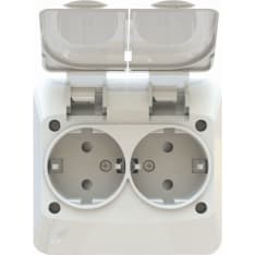 Opal Pro IP44 2-os maadoitettu uppopistorasia