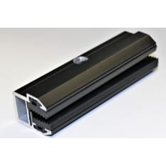 Solitek 150mm black glass/glass solar panel end bracket