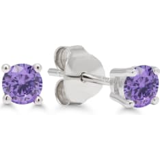 KT ER-4AMET round stud earrings