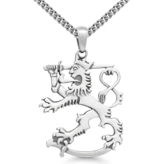 KT-OY SLR-40X FINLAND LION SILVER PENDANT