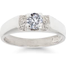 Silver wedding ring