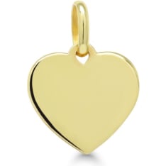 KT P-HP13GP heart plate pendant