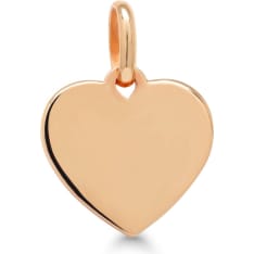 KT P-HP13RG heart plate pendant