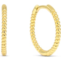 Beat of Love E-01945G-13MM gold plated earrings