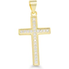 KT P-1072ZG Gold Plated Cross Pendant