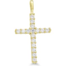 KT P-0348ZGP Gold Plated Cross Pendant