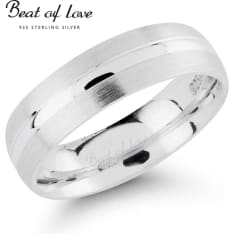 Beat of Love HS004-5.5MM silver ring