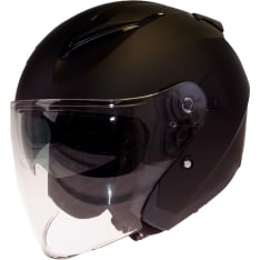 Timeless Border Uni matte black open face helmet