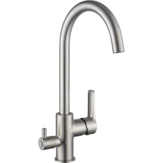 Harju Korte brushed steel apk kitchen faucet