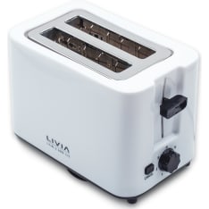Livia LTS818 valkoinen leivänpaahdin