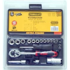 Finbullet 20-osainen 3/8" tuuma hylsysarja