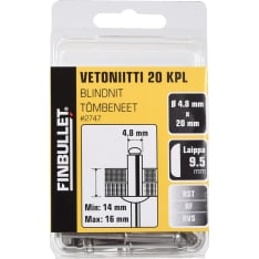 Finbullet RST 4.8 x 20mm vetonite