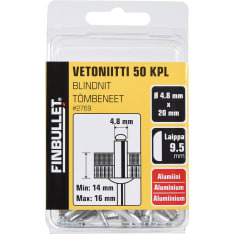 Finbullet alumiininen vetoniitti
