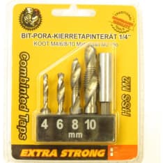 Finbullet 1/4" Bit-pora/kierretapinterät