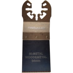 Finbullet multipurpose saw blade for wood and metal