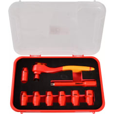 Finbullet VDE 1000V 3/8" 8-19mm 9-osainen hylsysarja