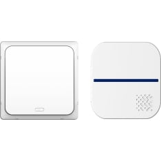 Axxel 230V wireless doorbell with LED light, 58 melodies