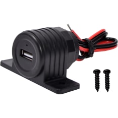 Axxel 12V 2.4A USB charging port for surface mounting