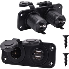 Axxel 12V 2xUSB flush mount charging port