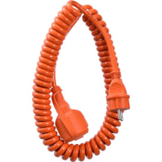 Kempten Spiral extension cable 1.5m/5m H07BQ-F 3G1.5 IP44
