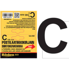 Båden 100mm vinyl sticker number / sticker letter
