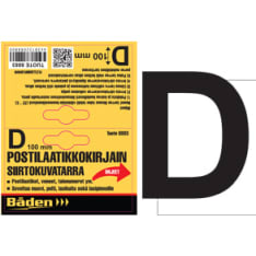 Båden 100mm vinyyli tarranumero / tarrakirjain