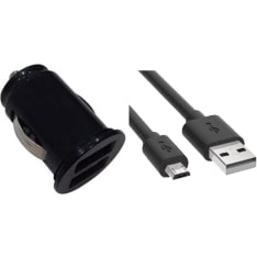 Enjoy 2.4A 12/24V microUsb autolaturi
