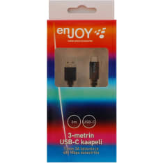Enjoy 3 m microUSB lataava datakaapeli
