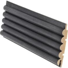 ET- Listat 15x95x2370 acoustic black end-punched moisture-resistant finger panel