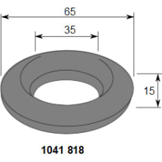 KK Ø65 / 35 x 15mm 2kpl pakoputken kannatinrengas