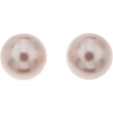 Silver Bar Pink Pearl 8 mm pendant