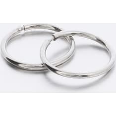 Silver Bar 988 Training ring 10 mm silver earrings